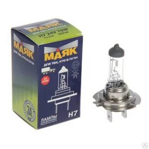 Лампа 24V H7 70W галоген МАЯК