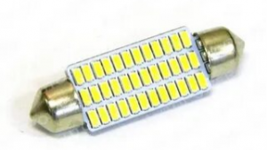Светодиод 24V T11*41 S8.5 36SMD (3014) БЕЛ