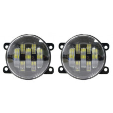 Фара противотуманная LED 70W DAF (универс.) 7Led, , 12-24V, d=90мм, регулир., к-т