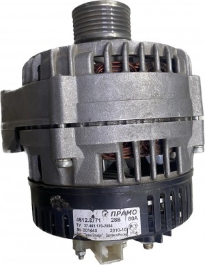Генератор ЕВРО-3 28V (80 Ам) поликлин шкив ПРАМО