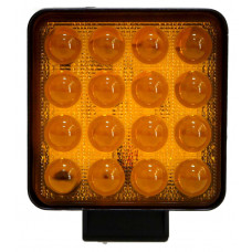 Фара противотуманная LED 48W желтая 110*110 12-24v