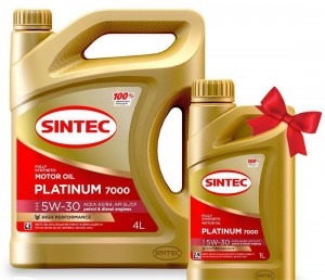 Масло моторное SINTEC PLATINUM 5W30 4л+1