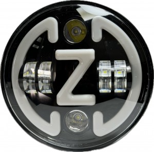 Фара диодная КАМАЗ Нива 12-24V LED (Z) ближ+дальн+обод