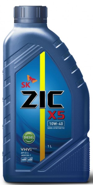 Масло ZIC X5 DIESEL 10W40 1л.