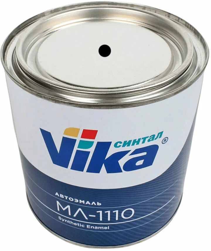 Краска Vika МЛ-1110 601 Черная 2кг(банка)