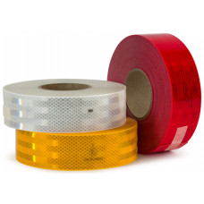 Лента светоотражающая белая (25м*5см)