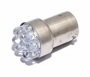 Светодиод 24V T15 9LED WHITE BA15S