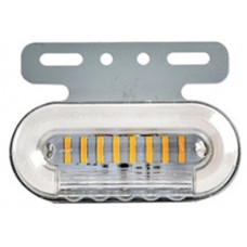 Фонарь маркерный с подсветкой колеса №52 12-24V белый большой