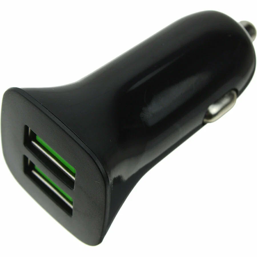 Штекер в прикуриватель 2 USB короткий