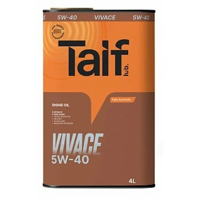 Масло TAIF VIVACE 5W40 4л