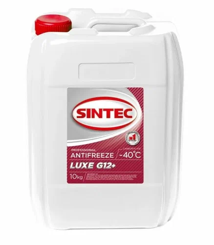 Антифриз SINTEC-40 G12+ LUX красный 10кг