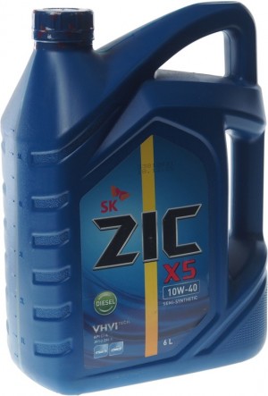 Масло ZIC X5 DIESEL 10W40 п/с 6л.