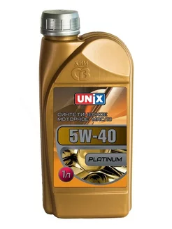 Масло моторное UNIX 5W40 SN/CF PLATINUM син 1л