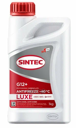 Антифриз SINTEC-40 G12+ LUX красный 1кг