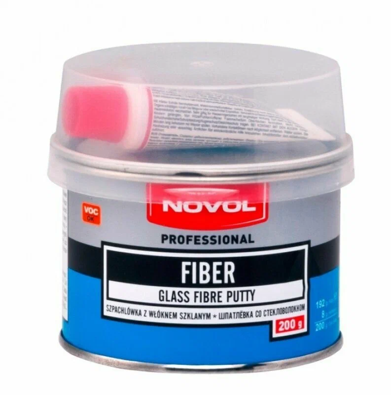 Шпатлевка стеклов. FIBER NOVOL 0,2кг