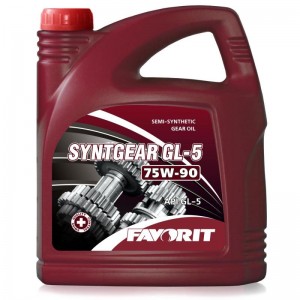 Масло трансмис Favorit Syntgear GL-5 75W90 полусин 4л