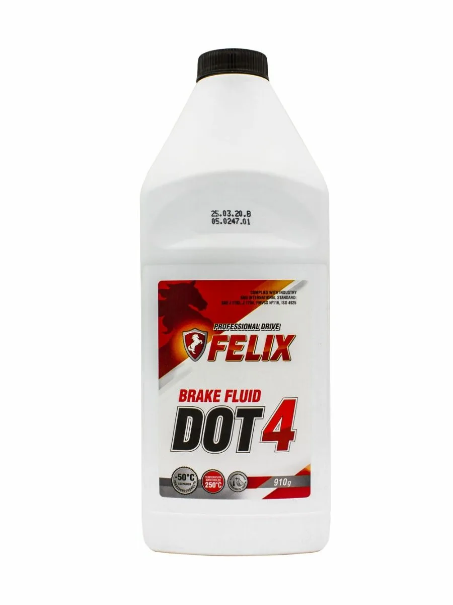 Жидкость тормозная FELIX ДОТ-4, 910гр,